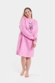 Платье жен,s6881,s6881(розовый с печ.,роз,,начёс сова с подушкой), (42-170)