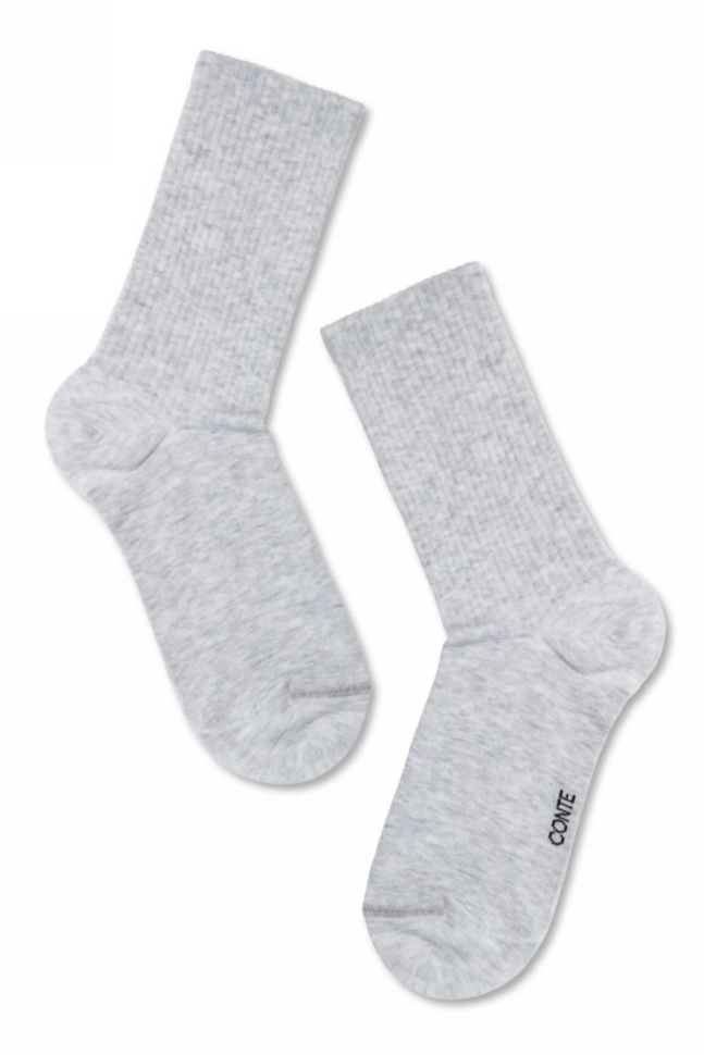 Носки жен,20с-20сп,000(светло-серый,сермел,,), (27)