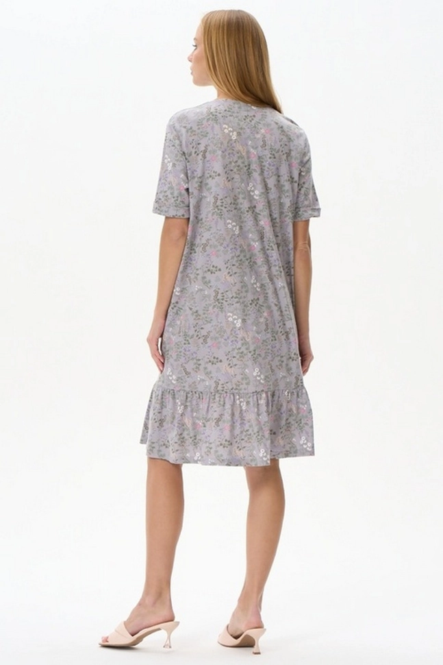 Платье жен,n2230,n2230-p90.4s03(серый,сер,,разноцв цветы), (44-164)