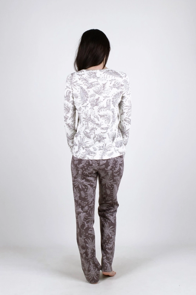 Пижама жен,в218122,-(турецкие мотивы коричневые,молоч,корич,), (50-158,164)