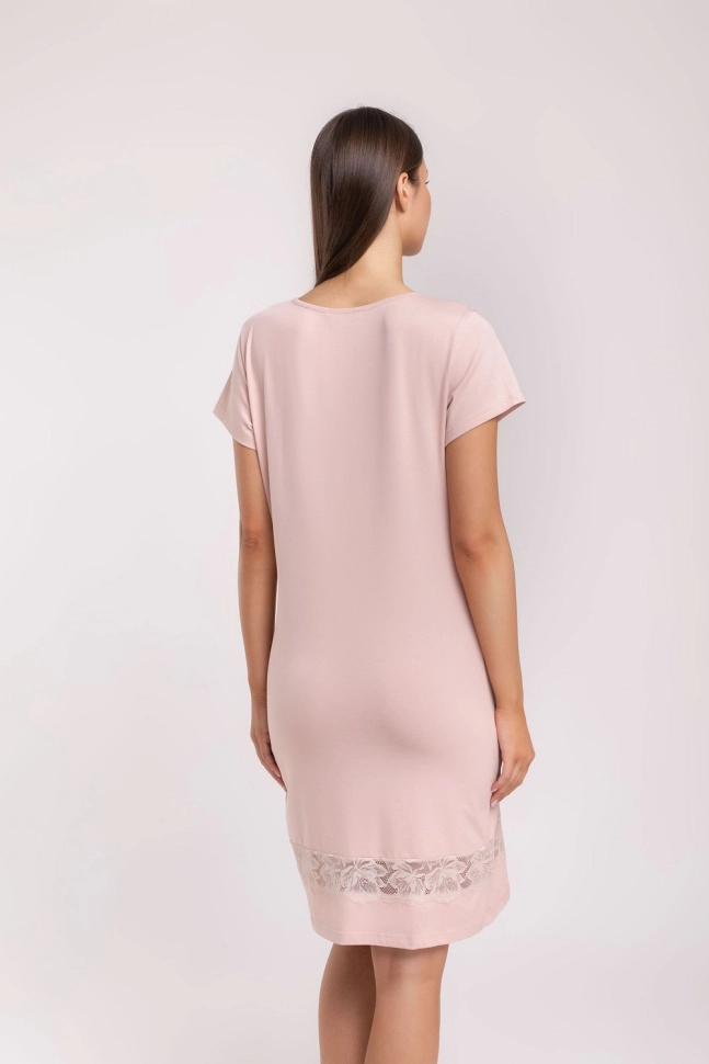 Сорочка ноч жен,s8204,s8204(серебристый пион,беж,,), (46-164)