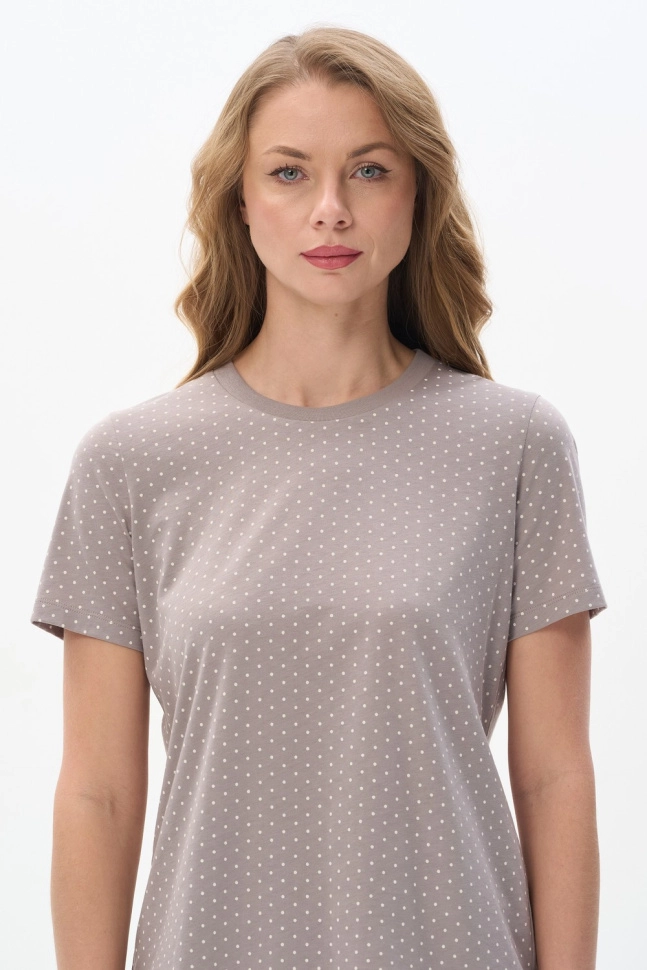 Пижама жен,p1280,p1280-g81.0v00(кофейный,сер,,молоч горош), (44-164)