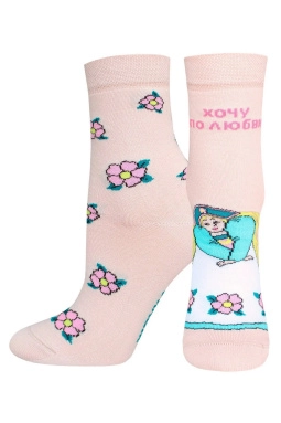 Носки жен,б1161,772(персик,роз-св,,Забава), (23)