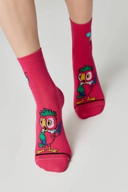 Носки жен,б1161,638(фуксия,малин,,попугай), (23)