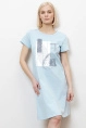 Сорочка ноч жен,70150,5h-732.1308(светло-голубой,гол,,листья), (44-170)