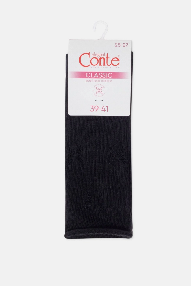 Носки жен,24с-99сп,628(черный,чер,,), (23-25)