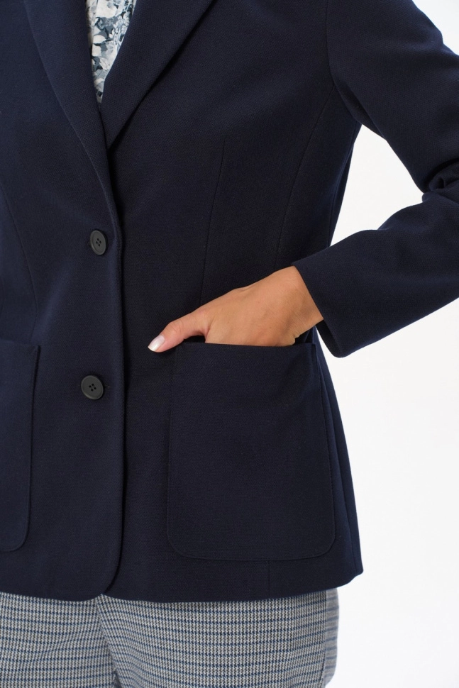 Жакет жен,j0080,j0080-o59.4f02(тёмно-синий,син-т,,), (48-164)