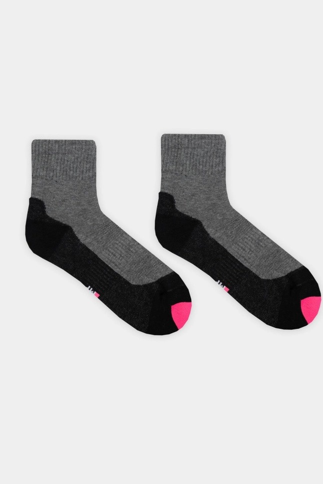 Носки жен,25338c,1010(серый меланж,сермел,чер,), (23-25)