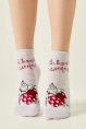 Носки жен,б1145,709(св.серый меланж,сермел-св,,Святой Валентин), (23)