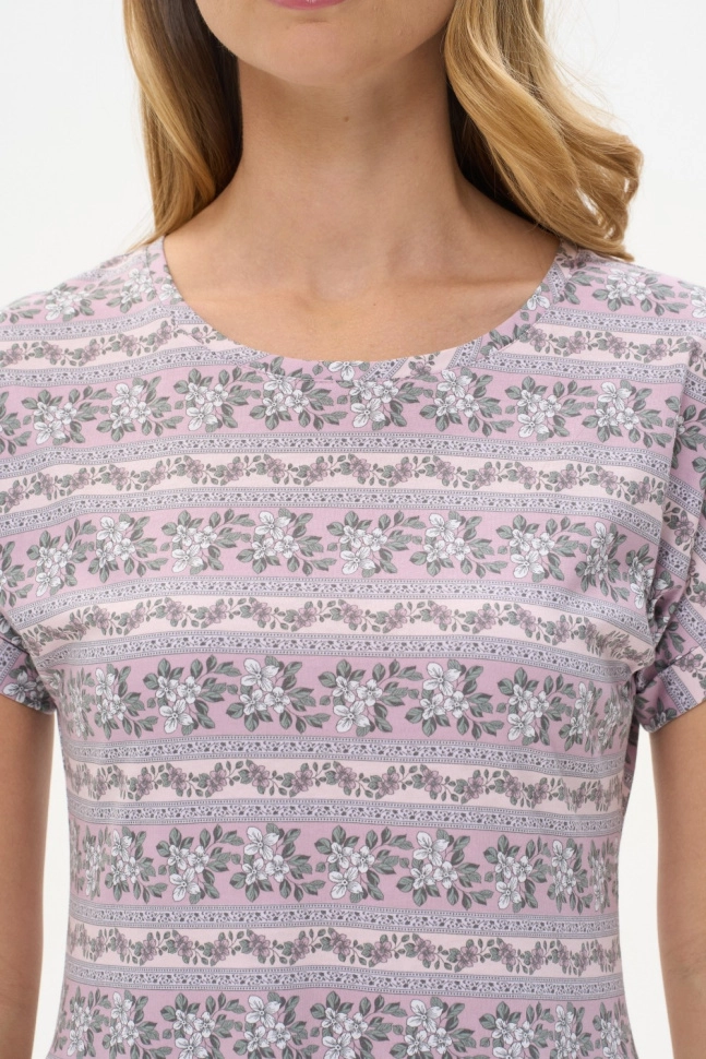 Платье жен,n2415,n2415-f31.5s03(розовый,роз,,бел цветочки), (44-164)