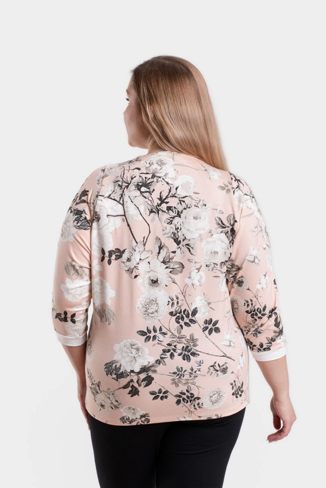 Джемпер жен,а1305,а130512(бел цв,персик,молоч,), (46-158,164)