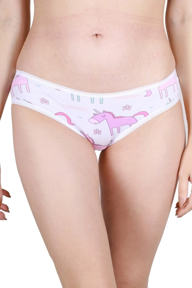 Трусы жен,s4828,s4828/29(белый с рис. 36,бел,,разн единорожки), (42)