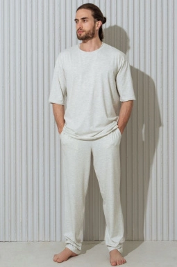 Брюки муж,50060,5h-226(серый меланж,сермел-св,,), (48-170,176)