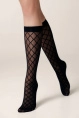 Гольфы жен,21с-146сп,diamond40(nero,чер,,ромбы), (23-25)