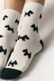 Носки жен,7с-22сп,587(молочный,молоч,,собачки), (23-25)