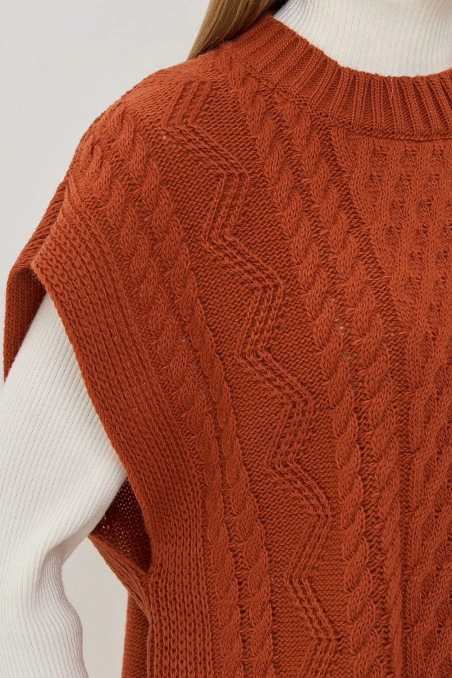 Жилет жен,7252-14139,-(кленовый сироп,терра,,), (50-52-158,164)