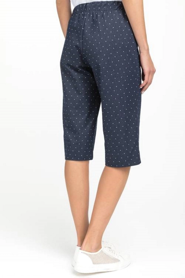 Бриджи жен,b0430,b0430-g59(тёмно-синий,син-т,,бел горош), (58-164)