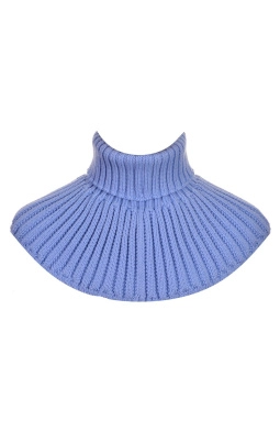 Шарф горло дет,с4034,0с2249(сине-голубой,гол,,меринос спецзаказ резинка 2х2), (21х13)