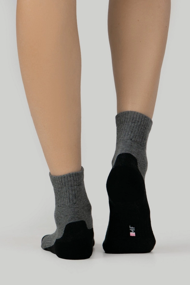 Носки жен,25338c,1010(серый меланж,сермел,чер,), (23-25)
