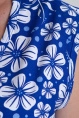 Халат жен,в708285,-(белые цветы по васильку,син,,), (46-158,164)