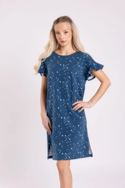 Сорочка ноч жен,s8180,s8180/6(мерцающие звёзды,син,,мерцающие звёзды 4333 в-v01), (44-164)