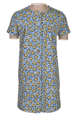 Халат дев,л777890,-(львы на голубом,сер-св,,львята), (30-110,116)