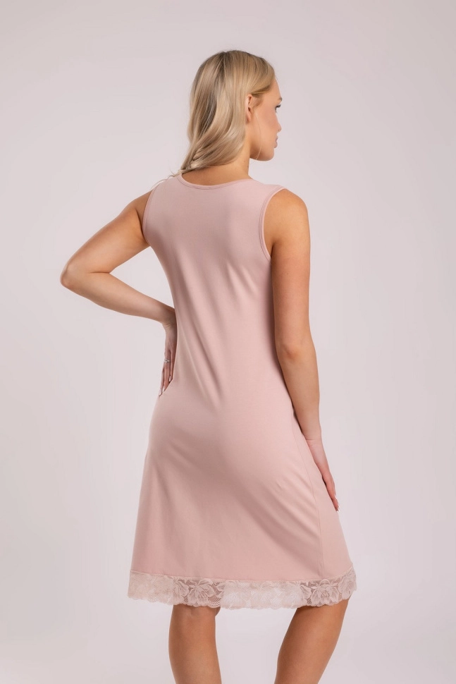 Сорочка ноч жен,s8187,s8187(серебристый пион,беж,,), (46-164)