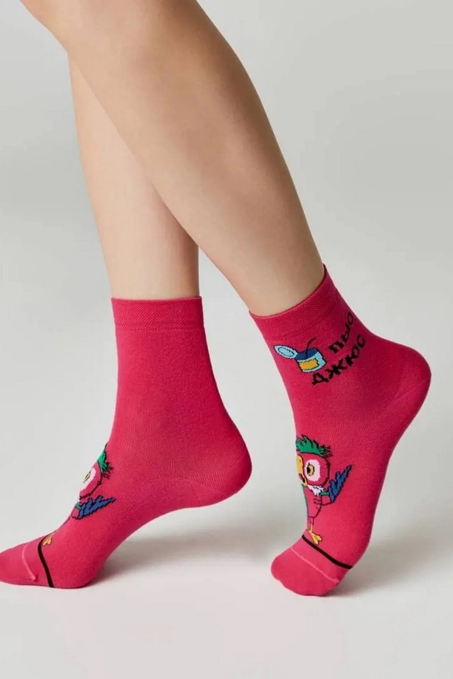 Носки жен,б1161,638(фуксия,малин,,попугай), (23)