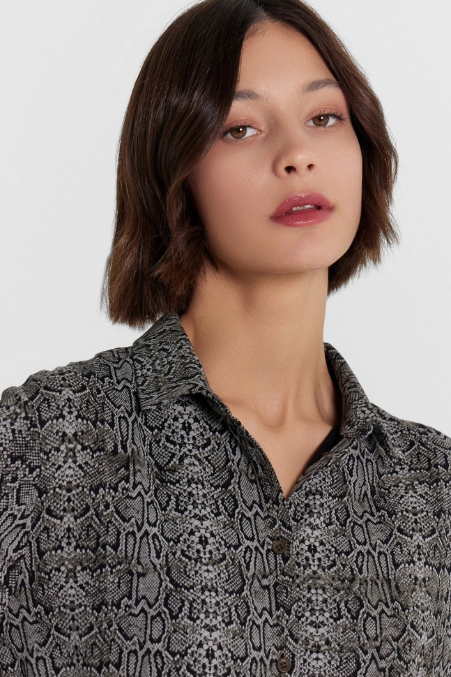 Пижама жен,592462,24-29870пп-0(змеиный принт,сер,чер,), (56-164,170)