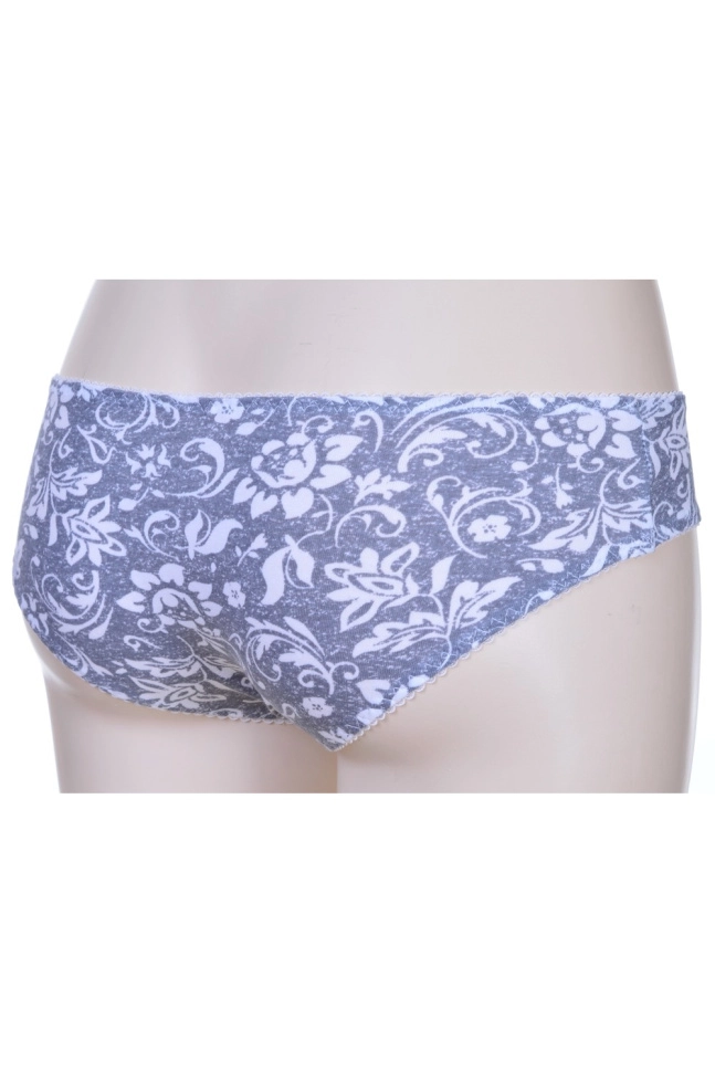Трусы жен,s4828,s4828/8(серый с рис.206703,сер,,белые цветы), (42)