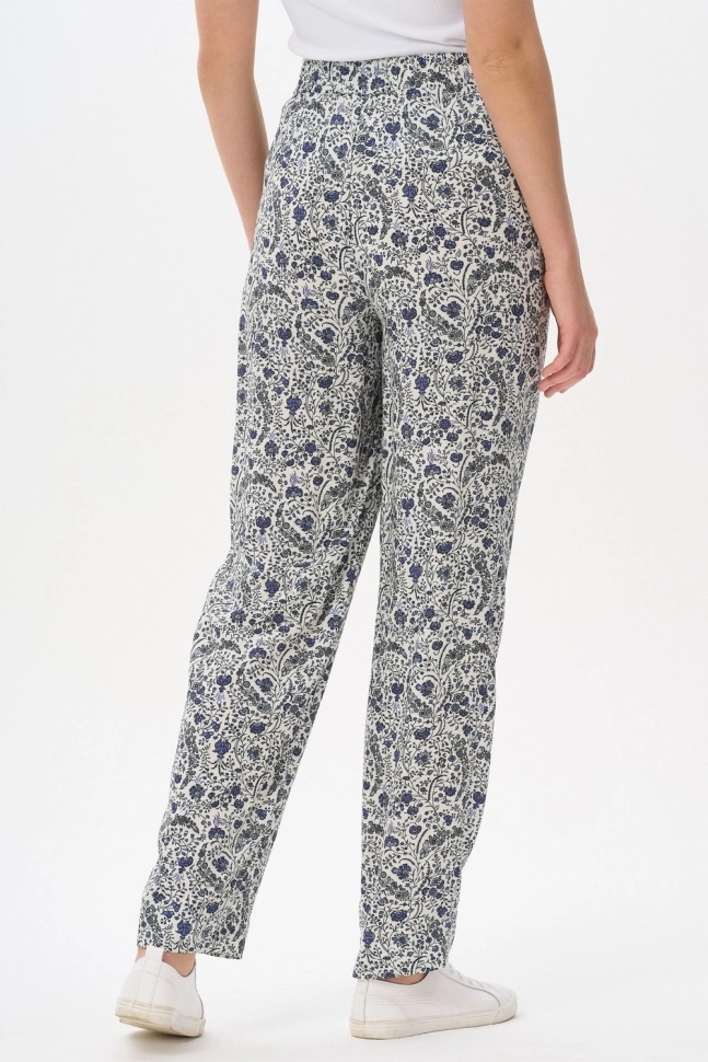 Брюки жен,b9480,b9480-f56.4s10(бело-синий,молоч,,син-т цветы), (46-164)