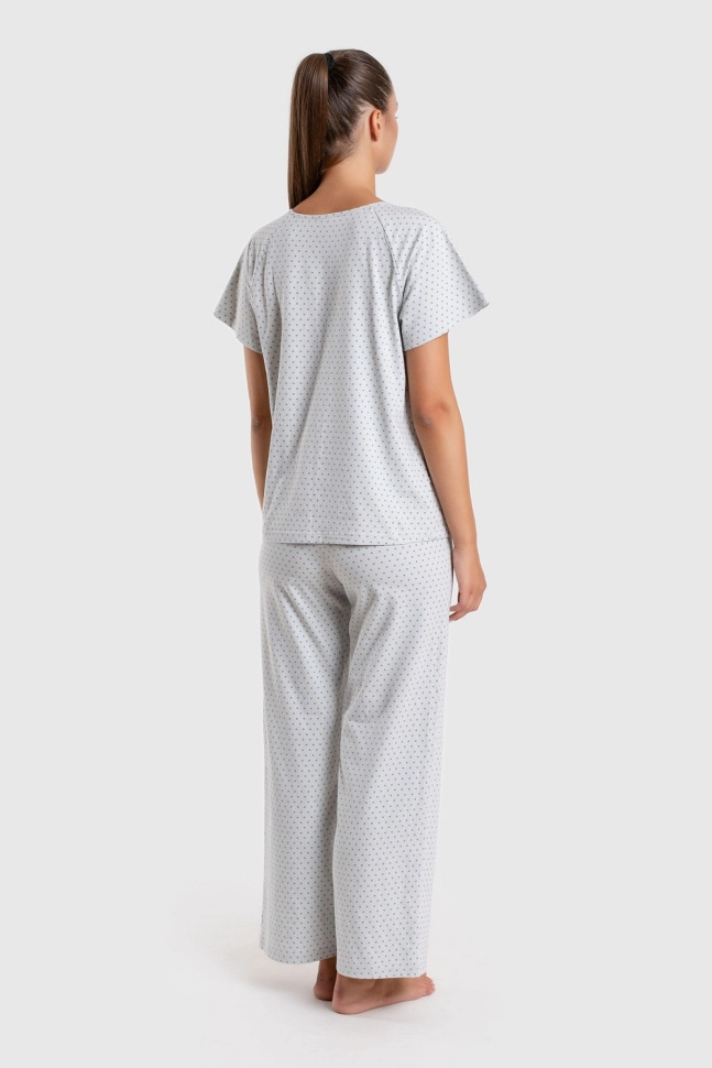 Пижама жен,s5467,s5404,s5404/18(голубой туман с рис. 2060,сер-св,,горошек), (46-170)
