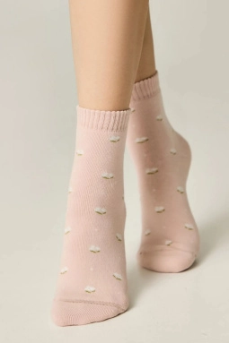 Носки жен,б1408,702(св.персик,роз,,молоч цв), (25)