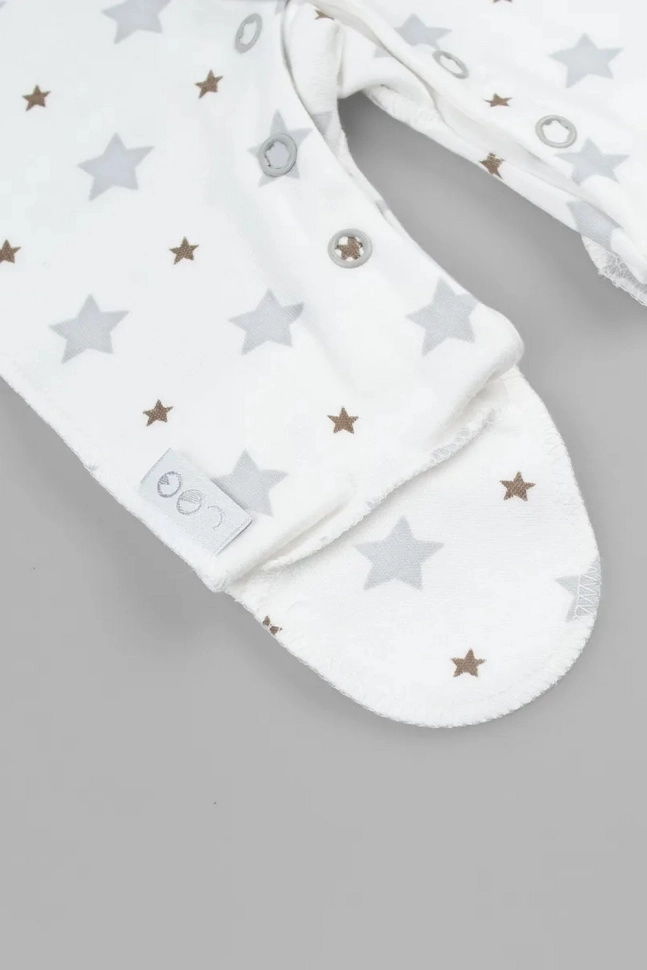 Комбинезон мал,1001а-16,-(белый/голубой,гол,,звёзды 2шт), (14-42)