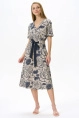 Платье жен,n0500,n0500-p19.3s11(бежевый,беж,,син цветы), (46-164)