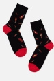 Носки муж,б2127,529(черный,чер,красн,перчик), (25)