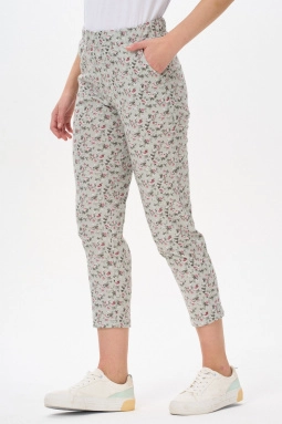 Брюки жен,b0264,b0264-f72.4s03(оливковый,зел-св,,роз розочки), (44-164)