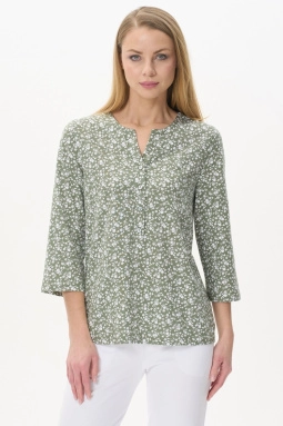 Джемпер жен,k1351,k1351-p72.4s03(оливковый,зел,,бел цветы), (60-164)