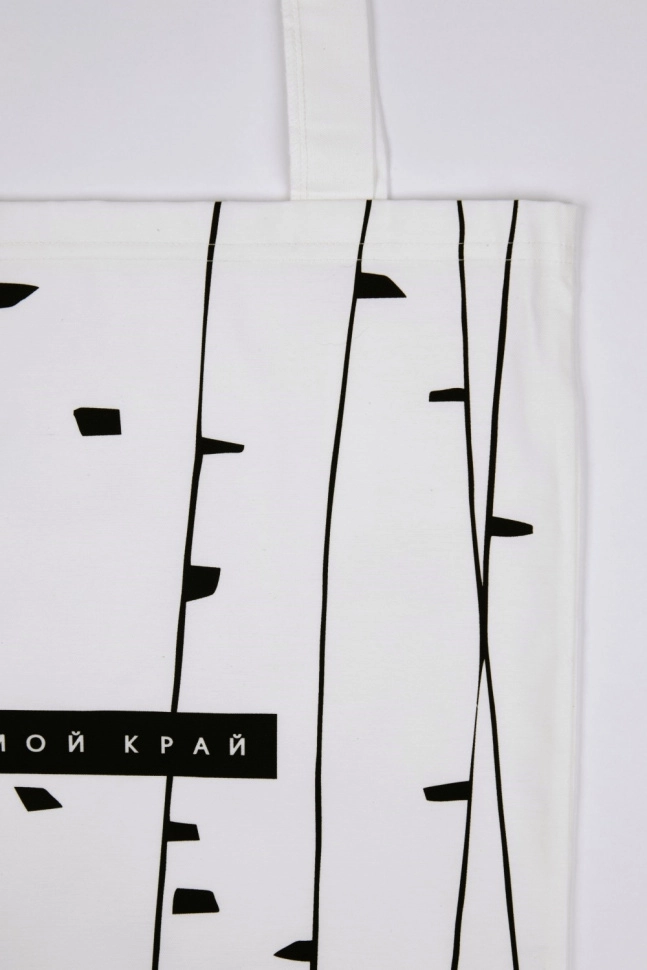 Сумка жен,в973899,-(молочный+мой край,молоч,,березы) (33х38)