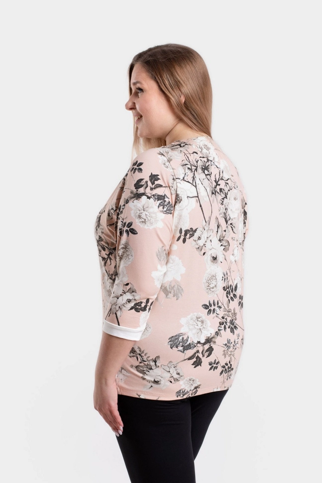 Джемпер жен,а1305,а130512(бел цв,персик,молоч,), (46-158,164)