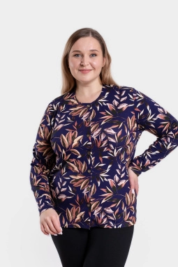 Джемпер жен,а391,а39115(листья,син-т,,), (46-158,164)