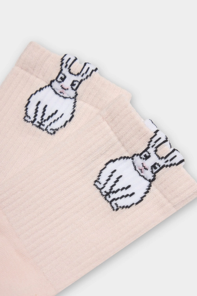 Носки жен,25217k,3327(зефирный,роз-св,,кролики), (23-25)