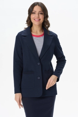 Жакет жен,f0662,f0662-o59.3f02(тёмно-синий,син-т,,), (48-164)
