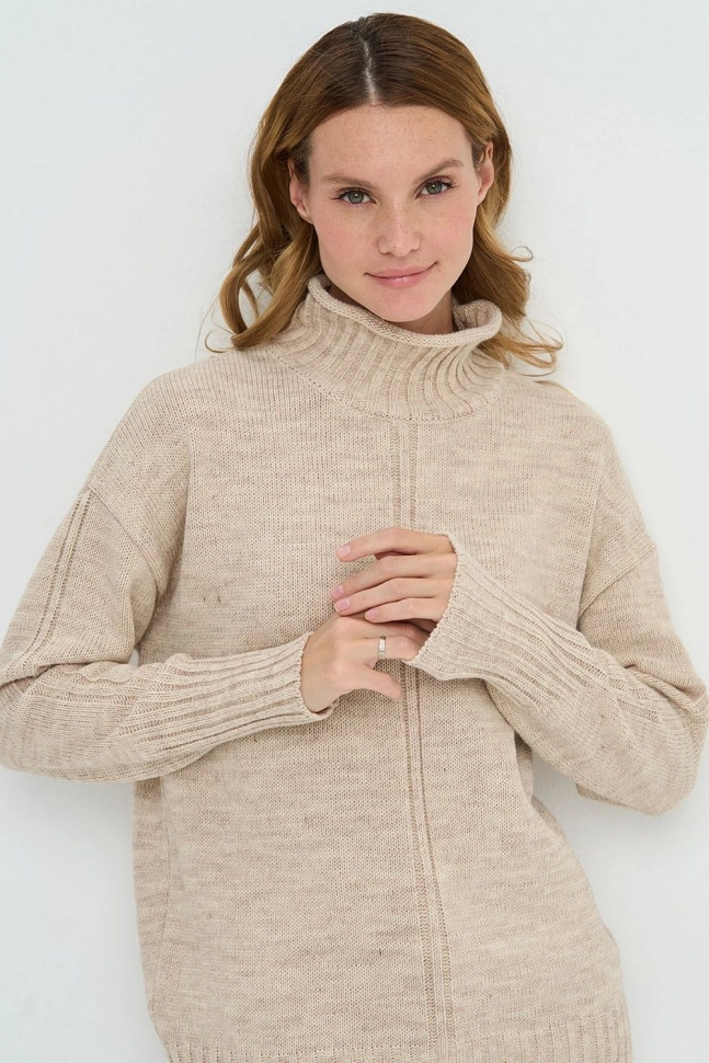 Джемпер жен,5242-41394,-(св.бежевый,бежмел,,), (46-48-158,164)