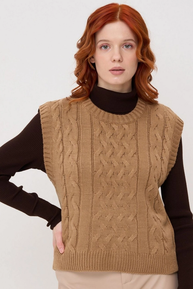 Жилет жен,by222-14055,-(карамельный кофе,беж,,), (48-158,164)