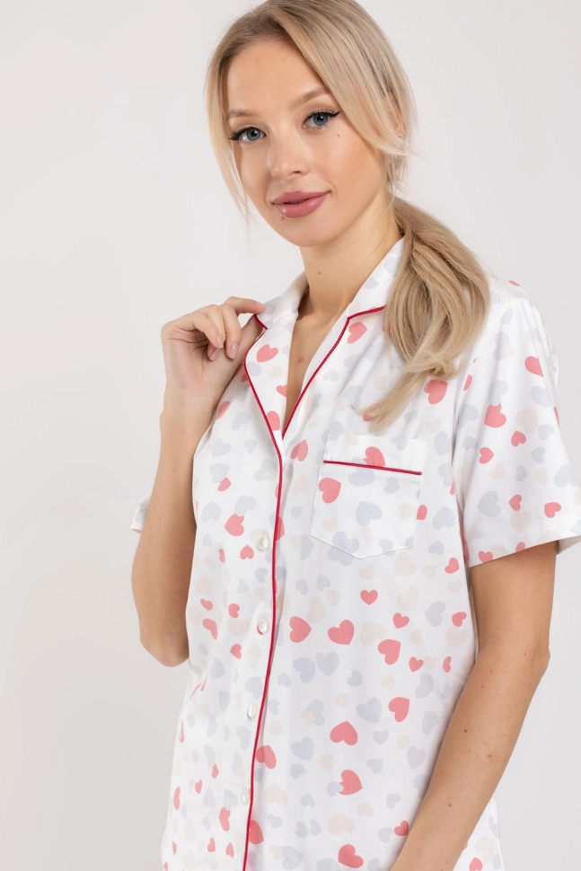 Пижама жен,s5058,s5404,s5404/24(Любушка тофу с рис. 4296,молоч,,разноцв сердечки), (44-170)