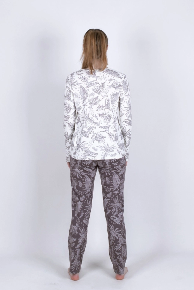 Пижама жен,в218122,-(турецкие мотивы коричневые,молоч,корич,), (50-158,164)