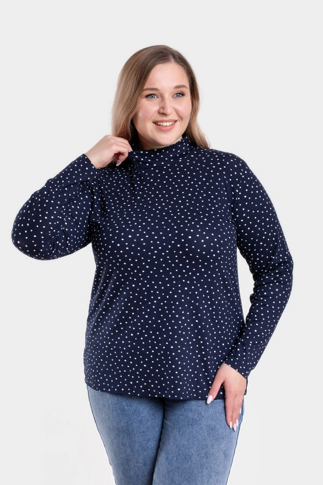 Джемпер жен,а130,а13005(бел горош,син-т,,), (50-170)