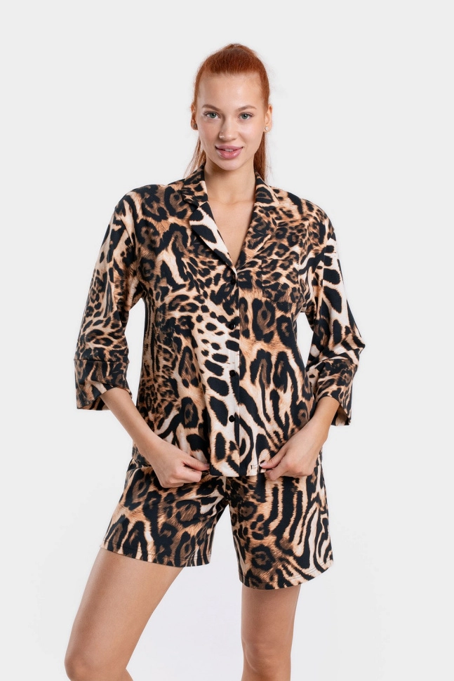 Пижама жен,s5058,s5058/31(леопард,корич,,чарующий ягуар 5127-36), (48-170)