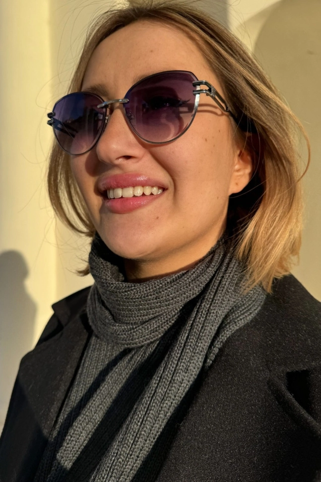 Шарф жен,6083-22,-(антрацит dark grey melange729 ASCONA 26/2,антрац,,меринос спецзаказ), (160х18)